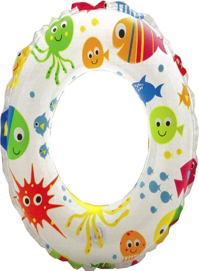 DIPDEY Pool Party Swimming Ring Swim Tube for Kids Swimming Learing Ring for Girls and Boys Swimming Tube Inflatable Swim Ring(3-6Year) (20 inch Tube) Pack of 1 - Image 4